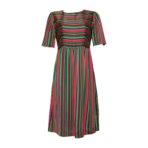 SÉZANE Leona Midi Dress, Multicolor Stripe, FR38/US6 - Picture 4 of 11